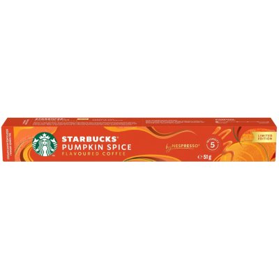 STARBUCKS PUMPKIN SPICE flavoured by NESPRESSO 10 kapslí v balení 51 g