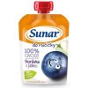 Sunar Do ručičky Čučoriedka a jablko 100% ovocia 4m+ 100 g