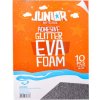 Dekoračná pena A4 EVA Glitter strieborná samolepiaca 2,0 mm, sada 10 ks