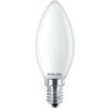 LED žiarovka Philips LED žiarovka 1x4,3W E14 470lm 2700K teplá biela, matná biela, EyeComfort