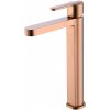 Imex ROMA stojanková vysoká umývadlová batéria kartáčované ružové zlato BDR001-3ORC