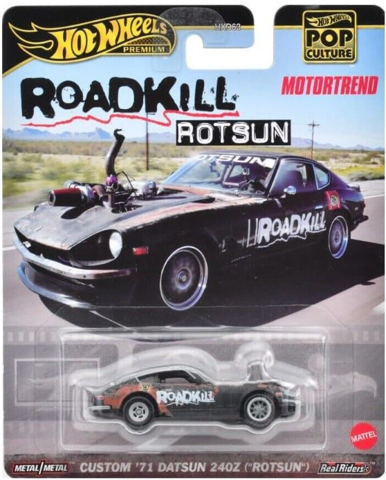 Hot Wheels Premium Roadkill Custom 71 Datsun 240Z Rotsun