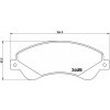 BREMBO Súprava brzdových doštičiek P 24 065