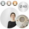 LED zrkadlo do kúpeľne okrúhle nástenné 60 cm 3 farby dotykový spínač ModernHome