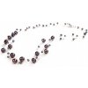 JwL Luxury Pearls Náhrdelník z levitujúich tmavých pravých perál JL0325