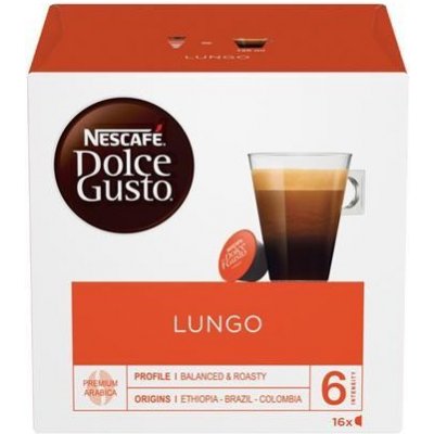 NESCAFE Kávové kapsuly, 16 ks, NESCAFÉ "Dolce Gusto Caffé Lungo"