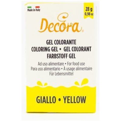 Decora Gélová farba žltá 28g