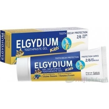 Elgydium Kids zubná pasta pre deti príchuť Banane (2 - 6 Years) 50 ml