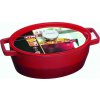 PYREX Slow Cook panvica oválna, s vekom, dĺžka: 290 mm, červená
