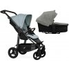 TFK Mono4 2v1 Blue Dual Color Combi carrycot + Seat unit Nafukovacie kolesá Hlboká vanička Premium Grey