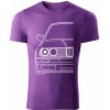 T-ričko BMW e30 pánske tričko Farba trička: Fialová, Farba potlače: Biela, Veľkosť: M