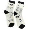 Termo ponožky CATS biele