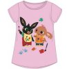 E plus M - Dievčenské tričko s krátkym rukávom zajačik Bing a Sula - sv. ružové / 100% bavlna 92