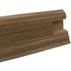 Döllken , Soklová podlahová lišta SLK50 W184 Picota čerešňa 2,5 m, koncovka pravá, hnedá