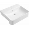 Isvea SOTT AQUA keramické umývadlo polozápustné, 59x49cm, biela 10SQ51058