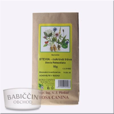 Rosa Canina Stevia rebaudiana cukrová tráva 50 g od 3,26 € - Heureka.sk