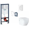 Grohe Rapid SL - Set predstenovej inštalácie, klozetu, dosky SoftClose, tlačidla Skate Cosmopolitan a súpravy na vhadzovanie tabliet, alpská biela SANI11BB3151