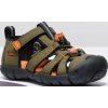 Detské sandále Keen Seacamp II CNX children dark olive/gold flame Veľkosť: 31