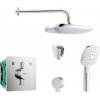 SANITINO - Sprchový set s batériou a telesom pod omietku Hansgrohe, príslušenstvo kielle, chróm SANI21HKK006