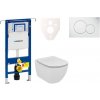Cenovo zvýhodnený závesný WC set Geberit do ľahkých stien / predstenová montáž + WC Ideal Standard Tesi 111.355.00.5NE1