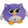 Vizopol Sova s hodinami fialová (S1739)