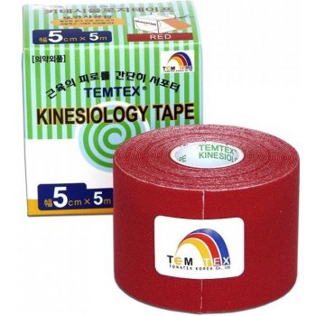 Temtex Classic Kinesiotape červená 5cm x 5m