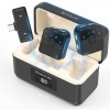 PULUZ SmartLink WS300 Magnetický lavalier bezdrôtový mikrofón s nabíjacím puzdrom, prijímačom Type-C RX a 2 mikrofónmi
