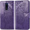 Peňaženkové kožené puzdro na Xiaomi Redmi 8 - Tmavofialová