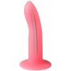 Lola Games Techno Moon Beam dildo svietiace v tme s prísavkou 16,6 x 3,4 cm
