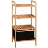 KESPER Bambusový regál s košom 93,5 x 44 x 34 cm KESPER 19438