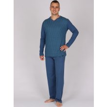 Evona 912 Diego pánské pyžamo dlouhé modré