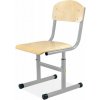 Dobse JACEK nastaviteľná školská stolička (Veľkosť 2-5) - sivá