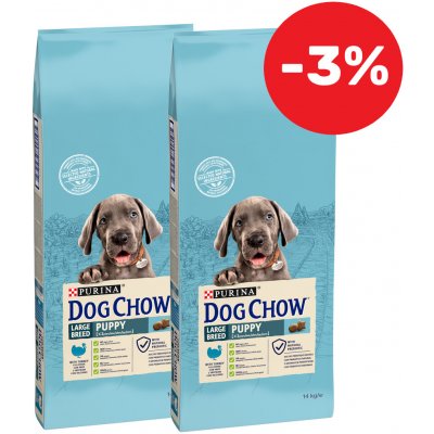 Purina Dog Chow Puppy Large Breed Turkey 2 x 14 kg