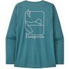 Tričko PATAGONIA W L/S CAP COOL DAILY GRAPHIC SHIRT-WATER Lady veľkosť M