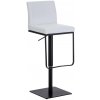 Barová stolička Panama B umelá koža, biela