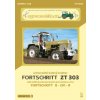 Agromodels Traktor Fortschritt ZT 303 s pluhom Fortschritt B-201-B 1:32