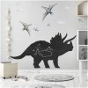 Tabuľová nálepka na stenu v tvare dinosaura, T16