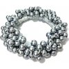 B-TOP Gumička do vlasov s perličkami Druh barvy: Šedá