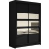 Signal Veľká šatníková skriňa MIAMI V čierna šírka 120 cm