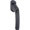 HOPPE okenní klika LIEGE s knoflíkem, 7 x 40 mm, 90° , černý mat