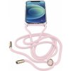 Cellularline Neck-Case kryt so šnúrkou na krk pre iPhone 12 mini - ružový NECKCASEIPH12P - možnosť vrátiť tovar ZADARMO do 30tich dní