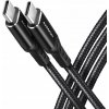 Axagon BUCM2-CM15AB USB-C USB-C, 1.5m, černý