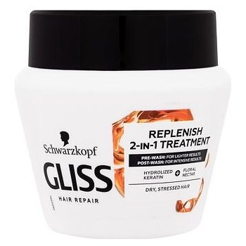 Schwarzkopf Gliss Total Repair 2-in-1 Replenish Treatment maska 300 ml