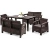 Súprava záhradného nábytku Corfu Fiesta III so stolom futura hnedá