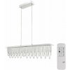 Globo 68405-24H LED závesné stropné svietidlo 1x24W | 1700lm | 3000-6000K - stmievateľné, chróm, priehľadný krištáľ