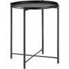 tectake 404185 odkladací stolík chester 45,5x45,5x53cm - čierna