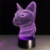 Beling 3D lampa, egyptská mačka, 7 farebná S4ASCS32