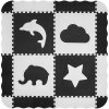 Milly Mally Penové puzzle podložka sivá 24 dielikov