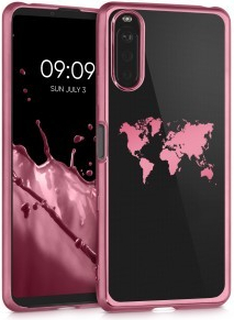 Púzdro kwmobile Priehľadné Sony Xperia 10 III růžové