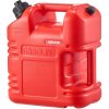 VEVOR Kanister na palivo 9,5L s lievikom a priehľadnou stupnicou, červený